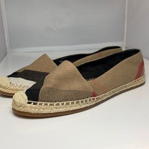 BURBERRY espadrilles hodgeson Sz 38 1/2